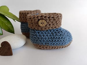 Crochet booties