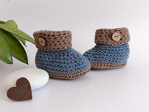 Crochet booties