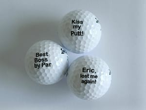 Customised golf balls