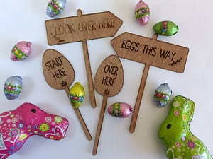 Easter egg hunt signs