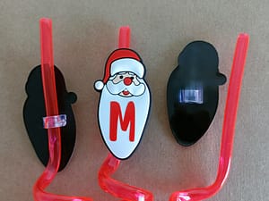 Santa straws