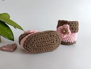 Crochet booties