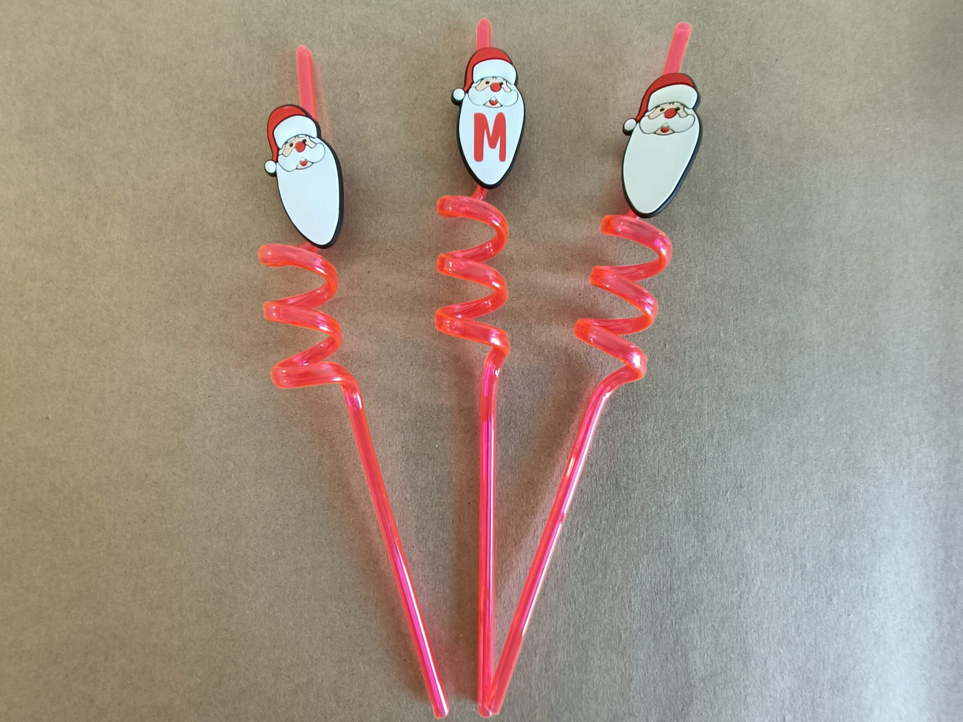 Santa straws